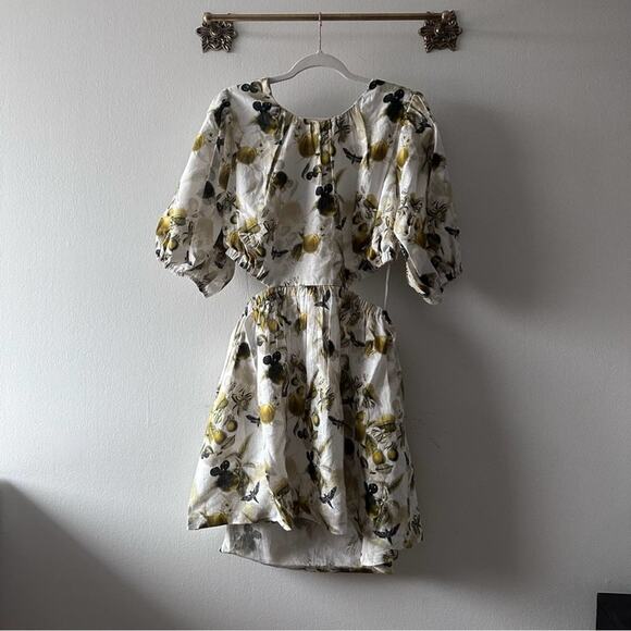 NWT AllSaints Colette Soleil Cutout Linen Minidress - Picture 15 of 16